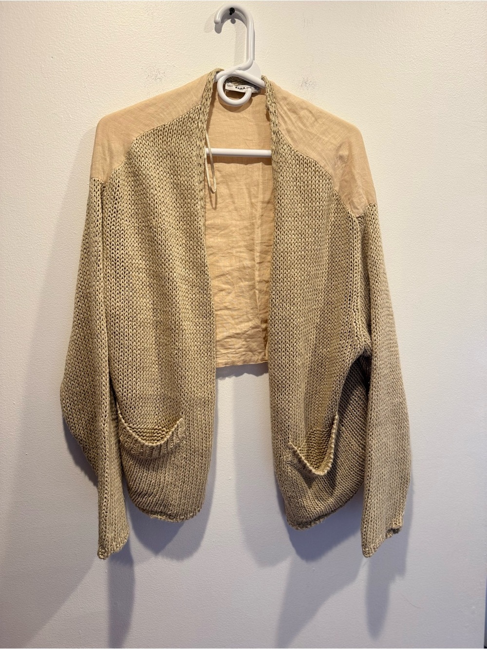 Zara Linen Open-Front Women’s Cardigan Sweater